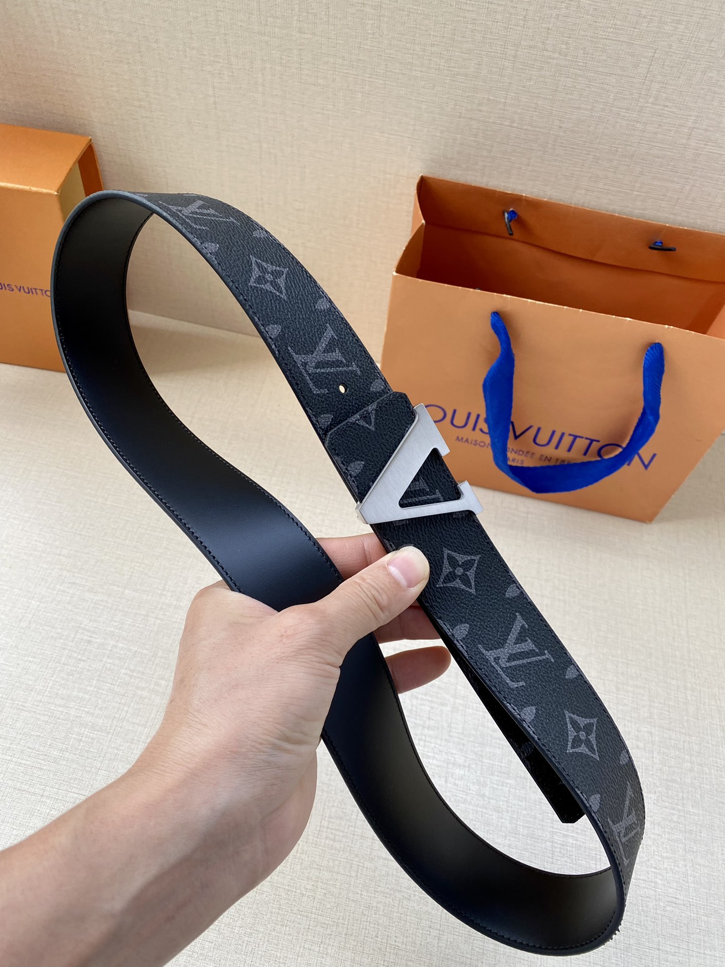 Louis Vuitton Iconic Reversible LV Belt Black LV Women Belt