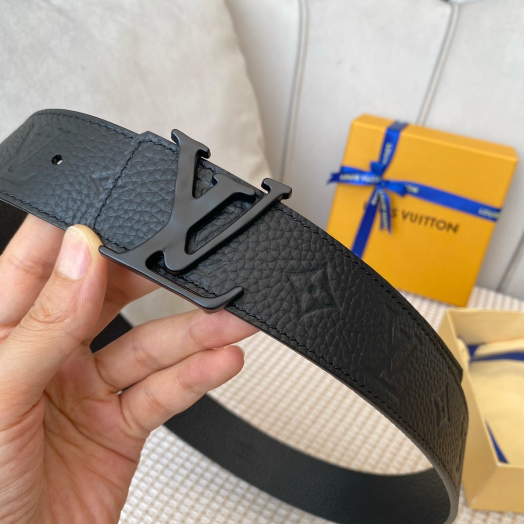 Louis Vuitton Iconic Reversible LV Belt Black LV Women Belt