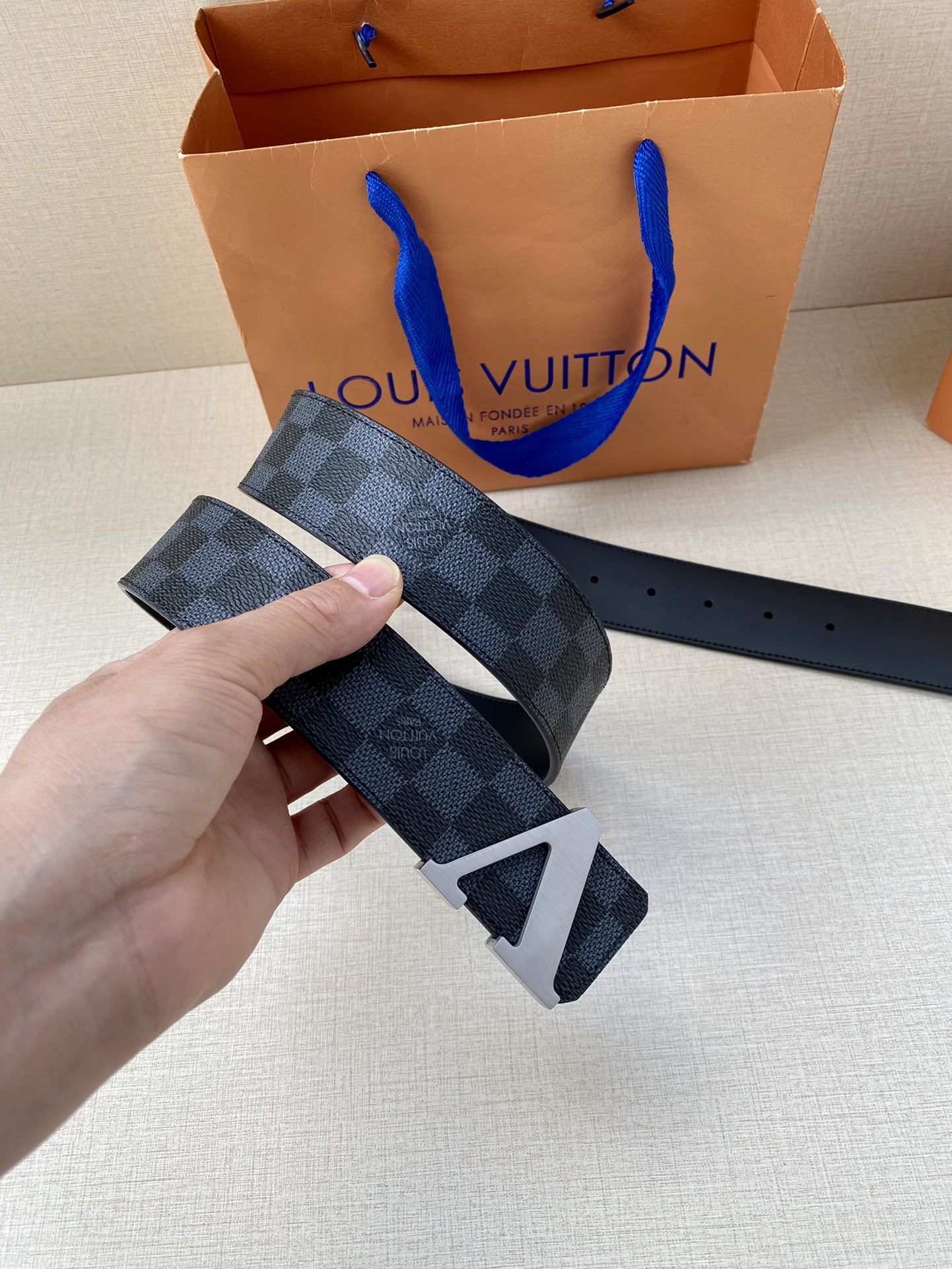 Louis Vuitton Iconic Reversible LV Belt Black LV Women Belt