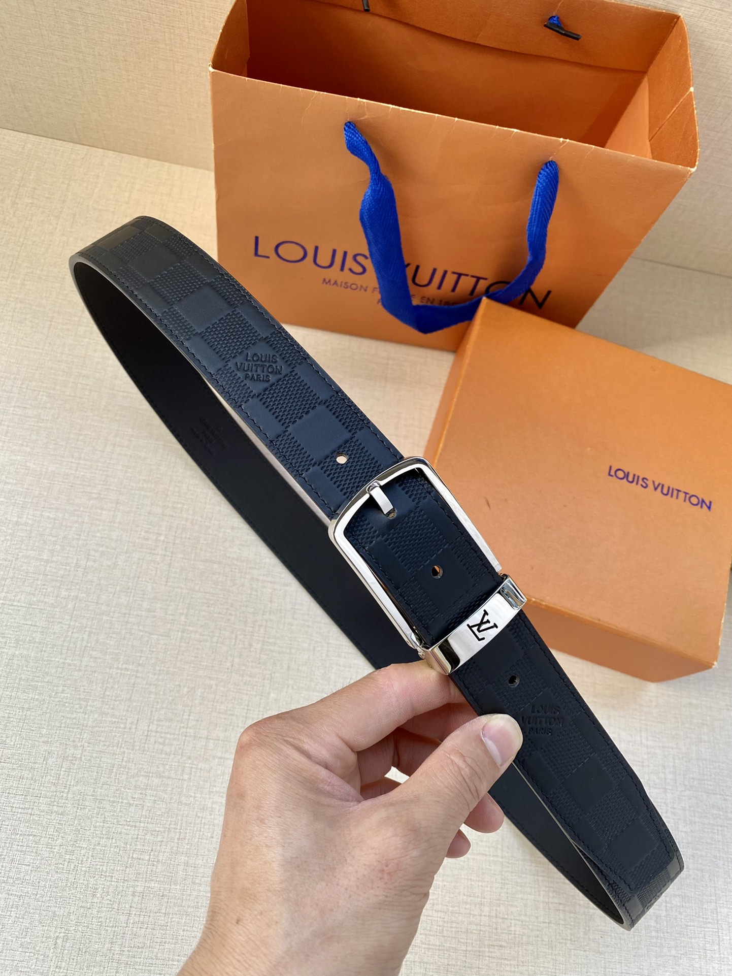 Louis Vuitton Iconic Reversible LV Belt Black LV Women Belt