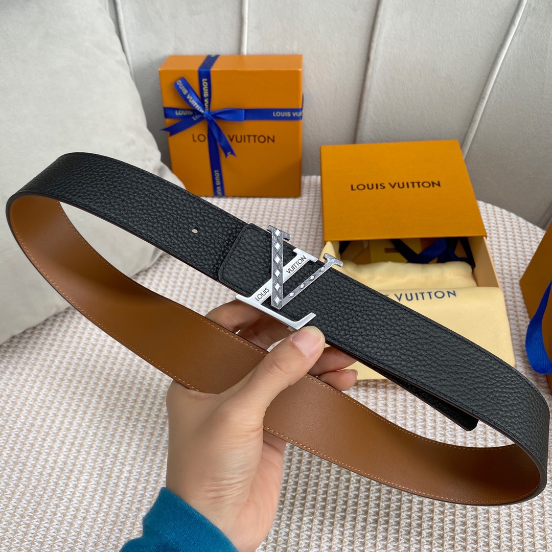 Louis Vuitton Iconic Reversible LV Belt Black LV Women Belt