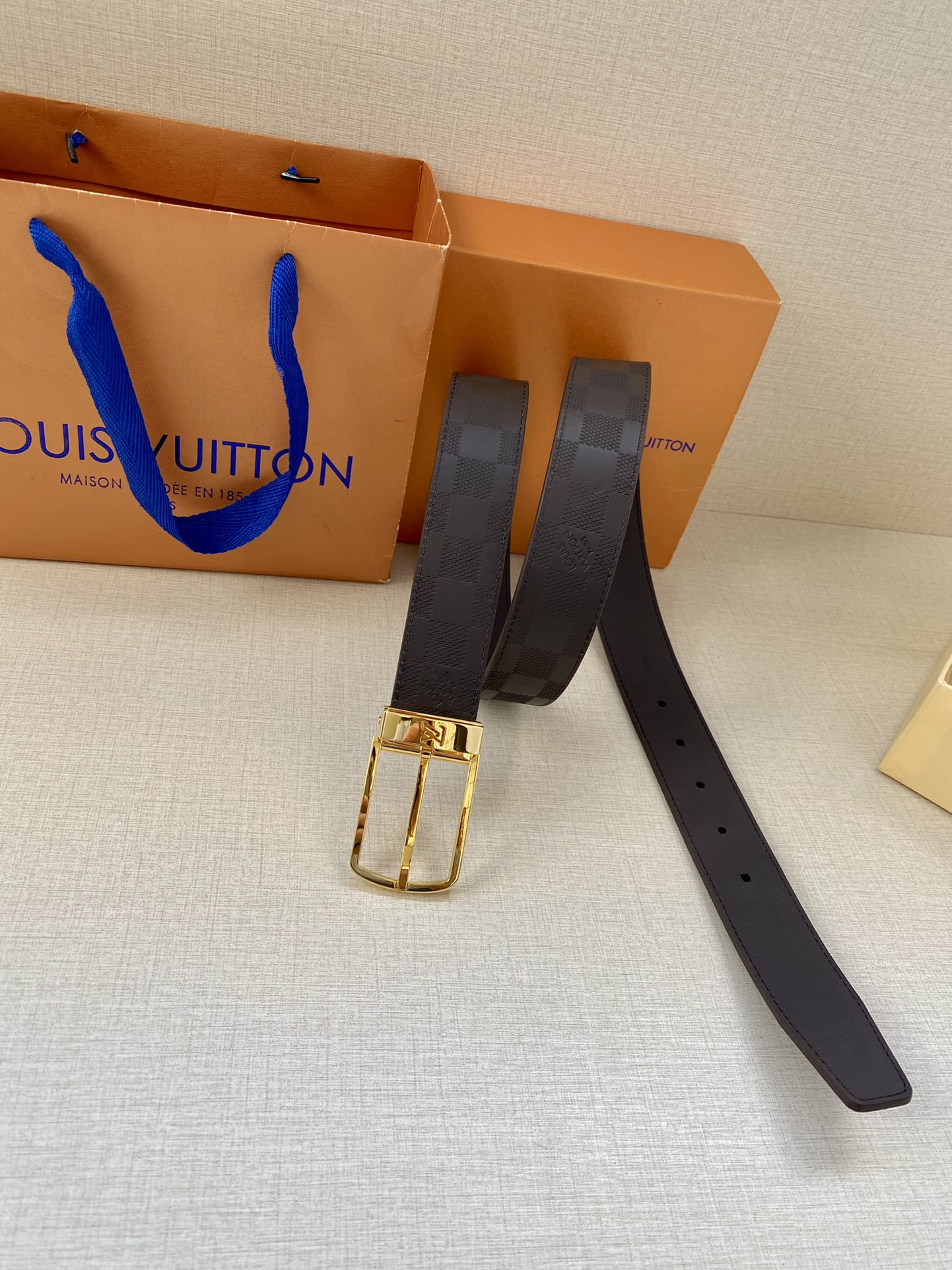 Louis Vuitton Iconic Reversible LV Belt Black LV Women Belt