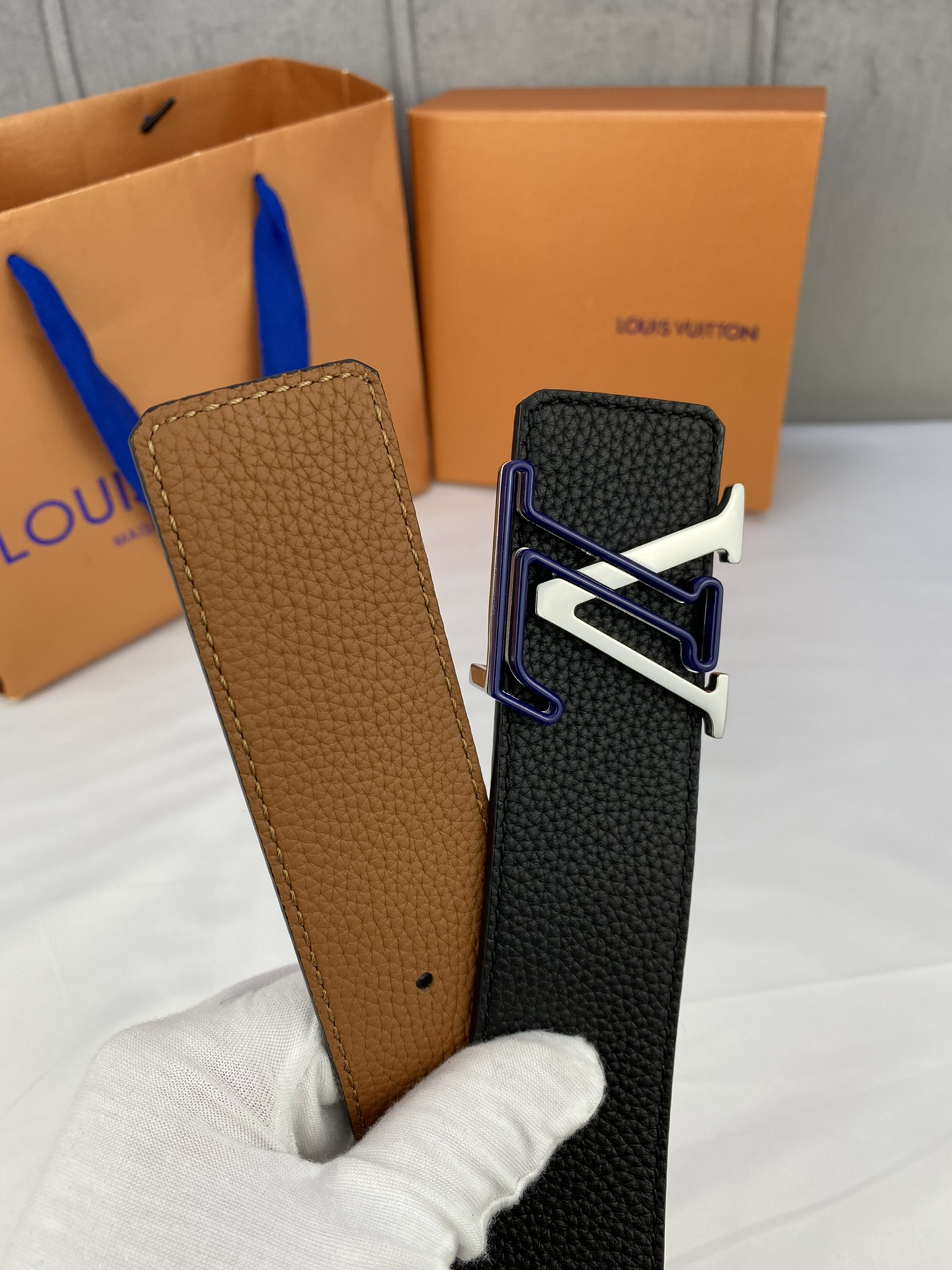 Louis Vuitton Iconic Reversible LV Belt Black LV Women Belt
