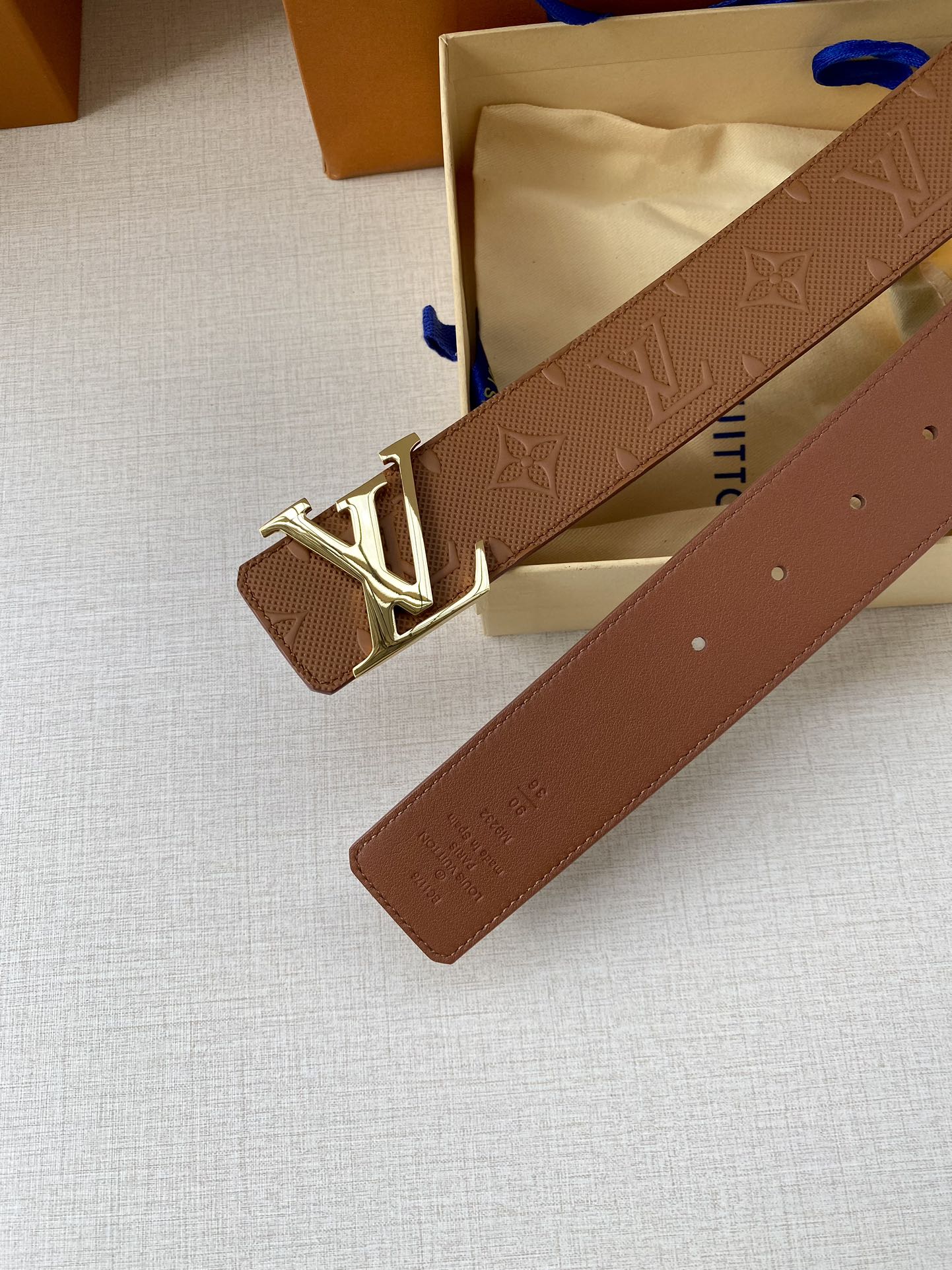 Louis Vuitton Iconic Reversible LV Belt Brown LV Women Belt