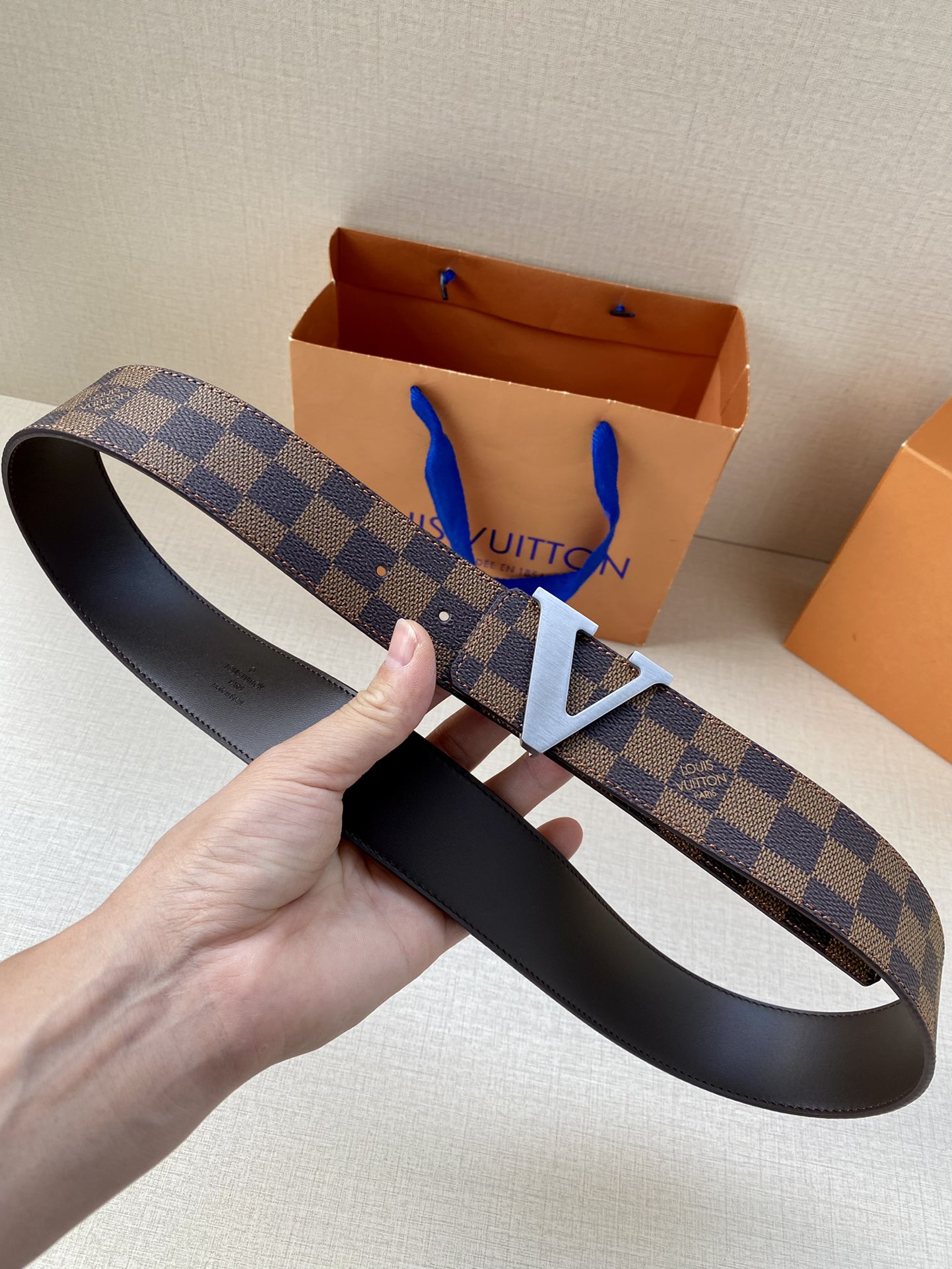 Louis Vuitton Iconic Reversible LV Belt Brown LV Women Belt