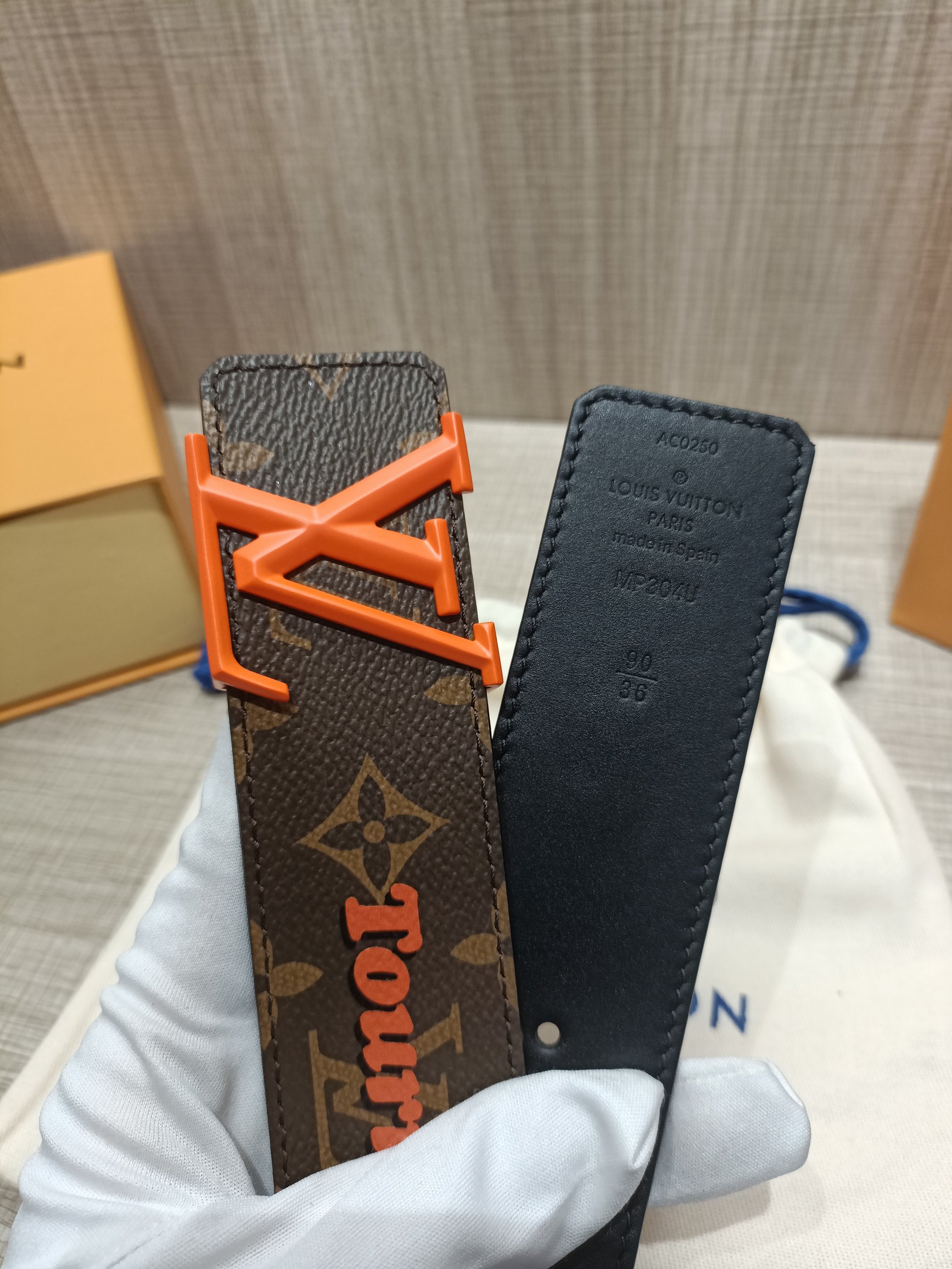 Louis Vuitton Iconic Reversible LV Belt Brown LV Women Belt