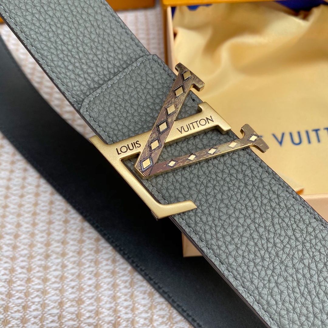 Louis Vuitton Iconic Reversible LV Belt Grey LV Women Belt