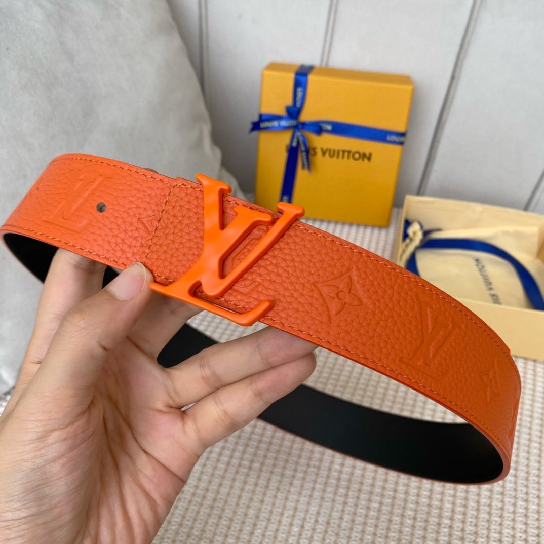 Louis Vuitton Iconic Reversible LV Belt Orange LV Women Belt