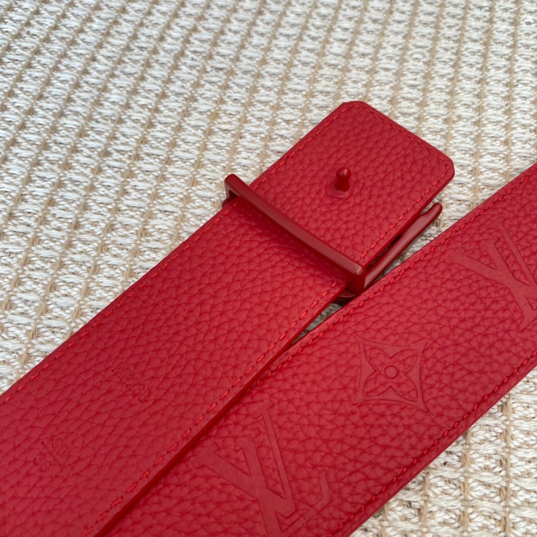 Louis Vuitton Iconic Reversible LV Belt Red LV Women Belt