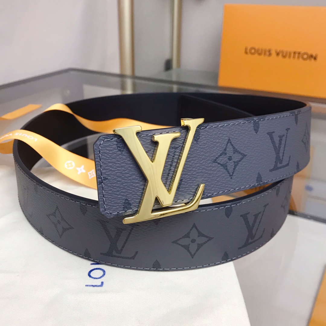 Louis Vuitton Initiales Reversible LV Belt Monogram Eclipse LV Women Belt