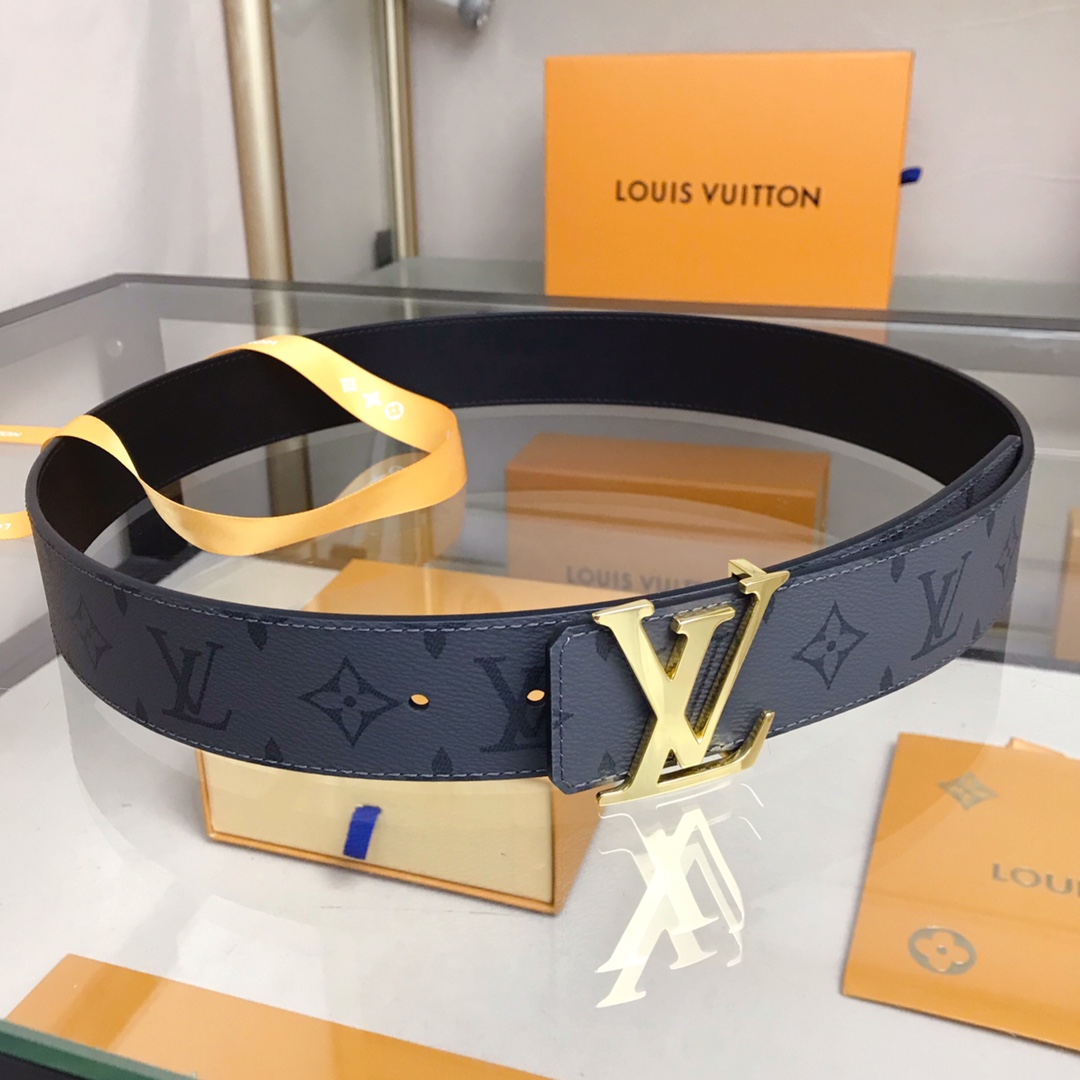 Louis Vuitton Initiales Reversible LV Belt Monogram Eclipse LV Women Belt
