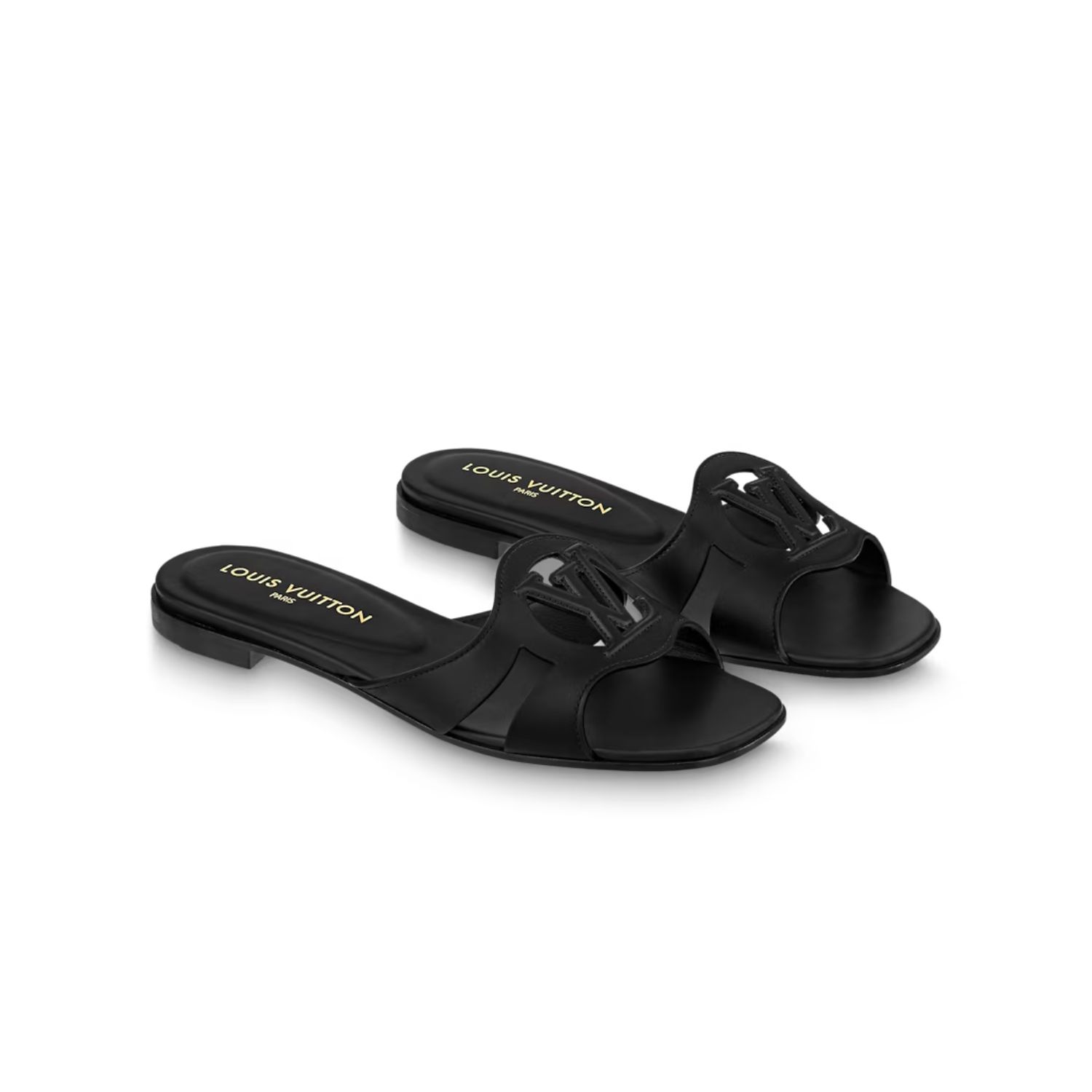 Louis Vuitton Isola Flat Mule Black For Women 1ABOZX