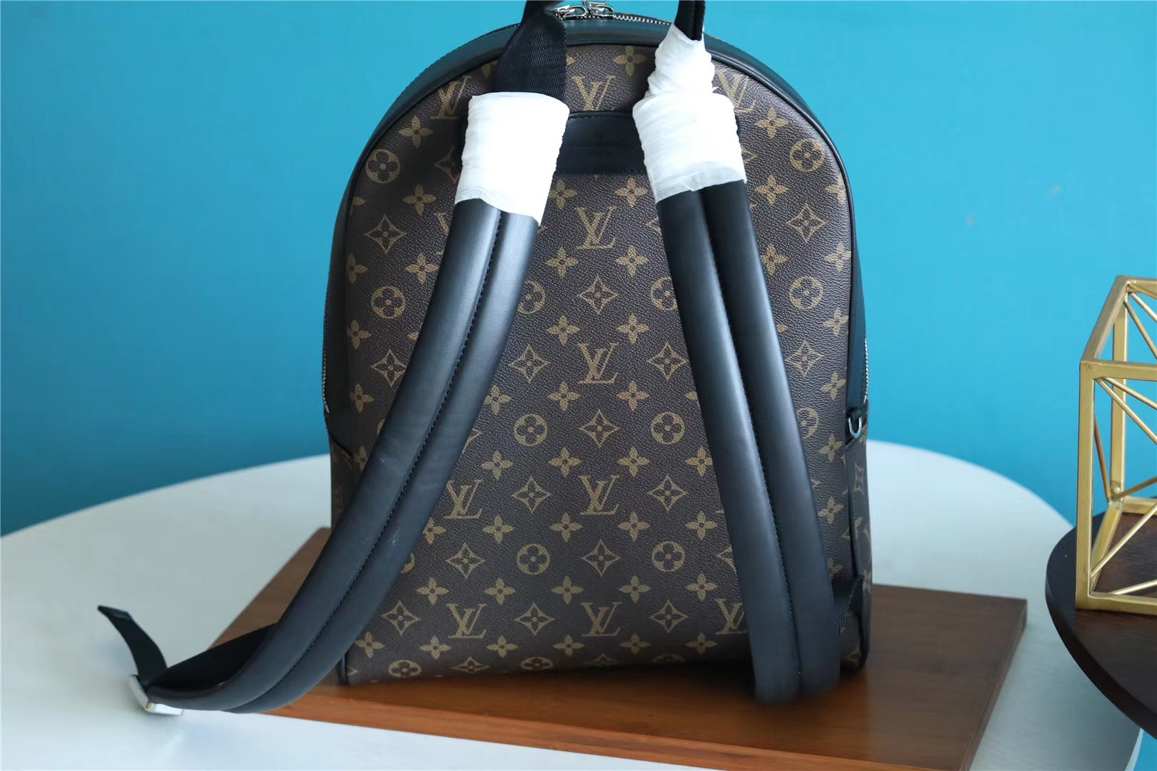 Louis Vuitton Josh Backpack Monogram Macassar For Men, Men’s Bags, Men’s Backpack 15.7in/40cm