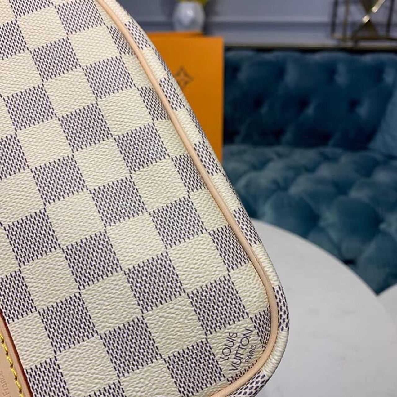 Louis Vuitton Keepall Bandouliere 45 Damier Azur Canvas For Women, Women’s Bags, Travel Bags 17.7in/45cm