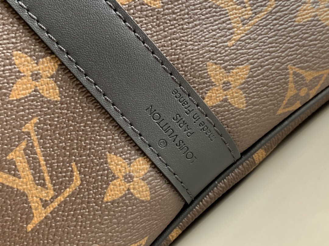 Louis Vuitton Keepall Bandouliere 45 Monogram Macassar Canvas For Men, Men’s Bags, Travel Bags 17.7in/45cm
