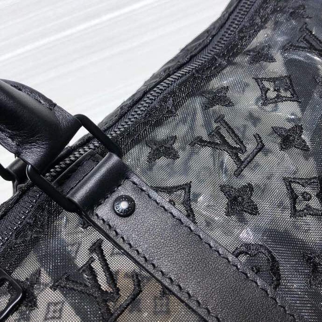 Louis Vuitton Keepall Bandouliere 50 Monogram Black By Virgil Abloh For Women, Women’s Bags, Shoulder And Crossbody Bags 19.7in/50cm