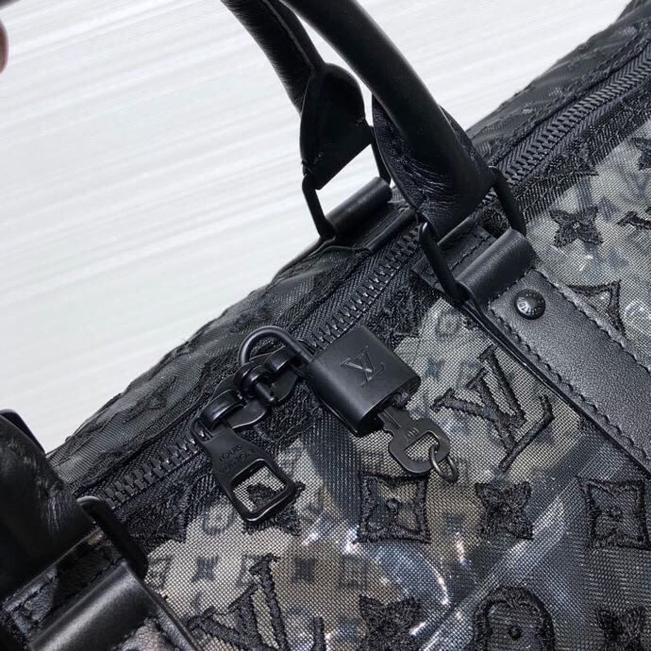 Louis Vuitton Keepall Bandouliere 50 Monogram Black By Virgil Abloh For Women, Women’s Bags, Shoulder And Crossbody Bags 19.7in/50cm