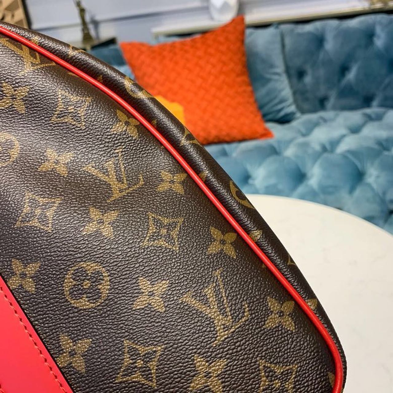 Louis Vuitton Keepall Bandouliere 50 Monogram Canvas Red For Men, Men’s Bags 19.7in/50cm