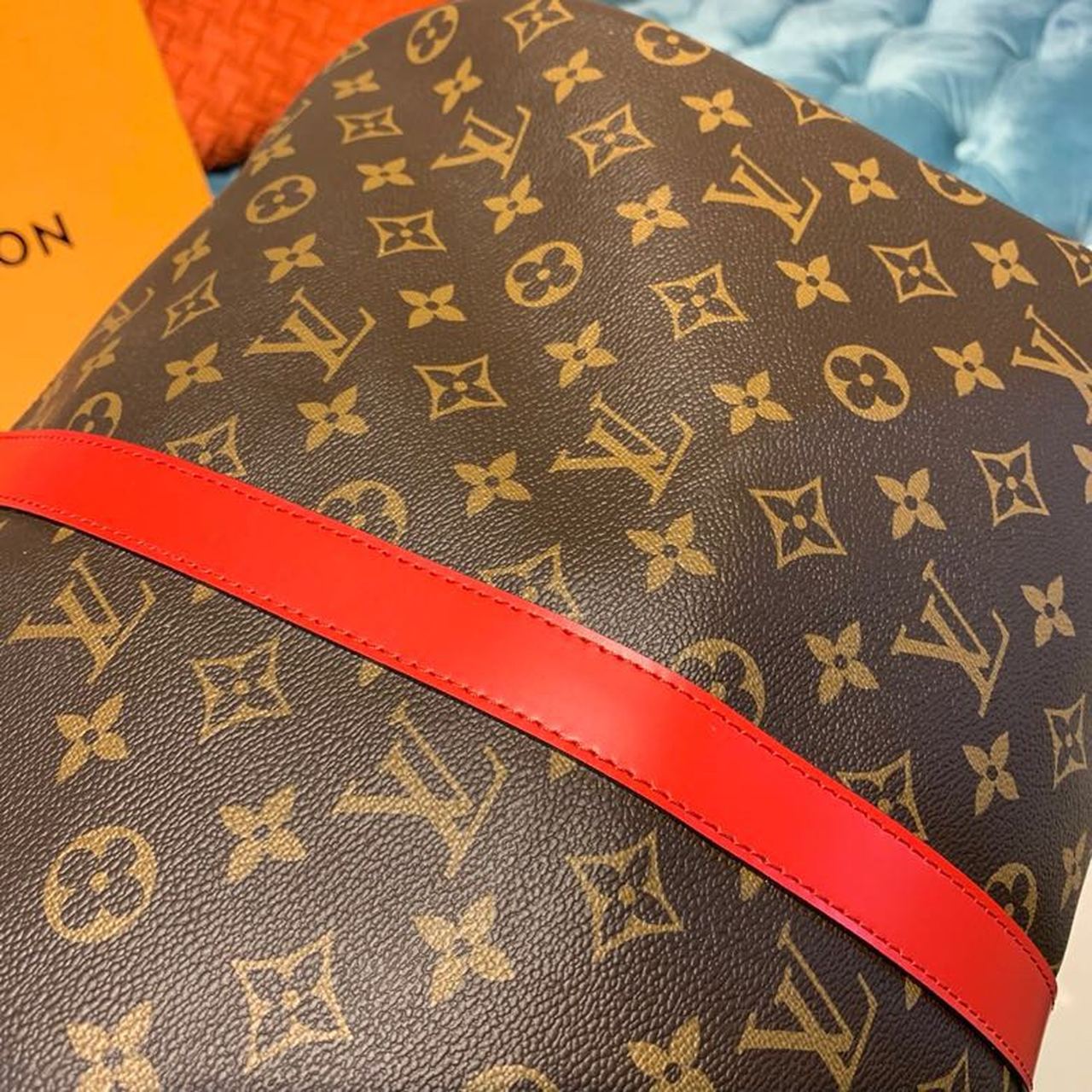 Louis Vuitton Keepall Bandouliere 50 Monogram Canvas Red For Men, Men’s Bags 19.7in/50cm