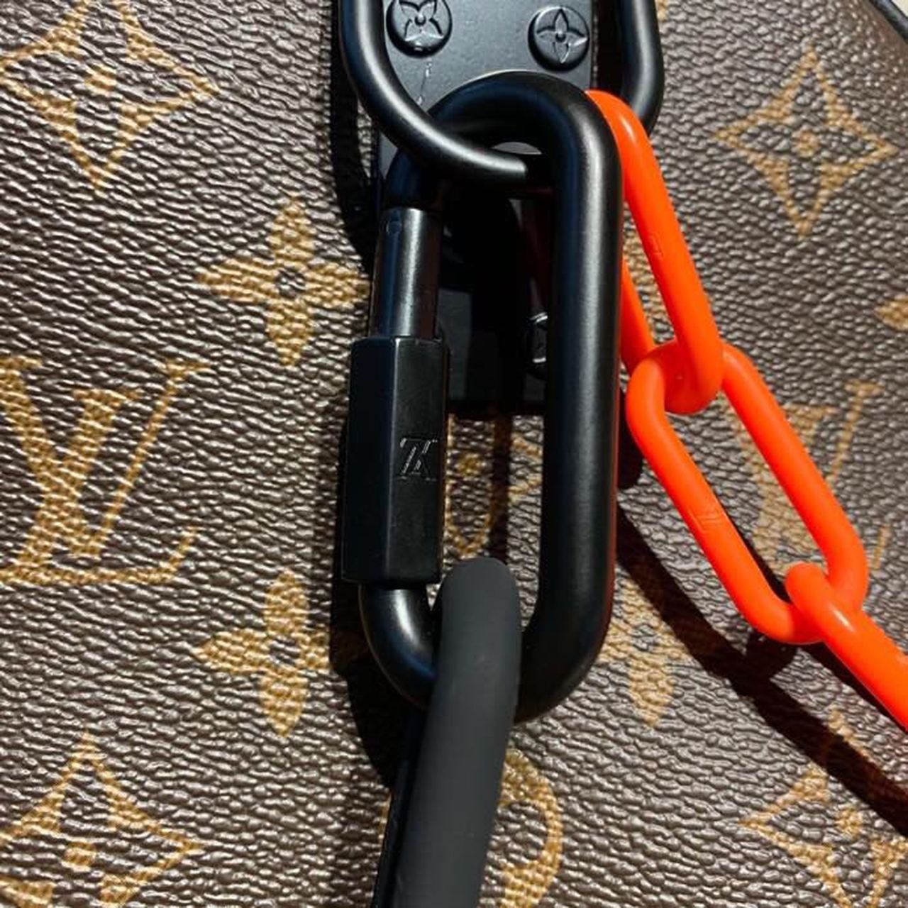 Louis Vuitton Keepall Bandouliere 50 Monogram Solar Ray Canvas Black/Orange By Virgil Abloh For Men, Men’s Bags, Travel Bags 19.7in/50cm