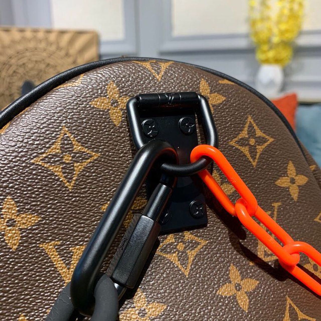 Louis Vuitton Keepall Bandouliere 50 Monogram Solar Ray Canvas Black/Orange By Virgil Abloh For Men, Men’s Bags, Travel Bags 19.7in/50cm