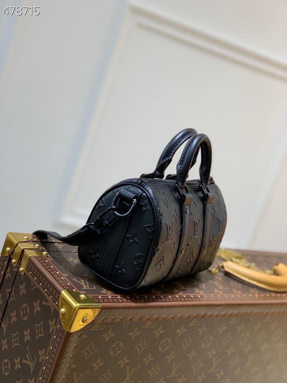 Louis Vuitton Keepall XS Monogram Seal Black For Women, Women’s Handbags, Shoulder And Crossbody Bags 8.3in/21cm