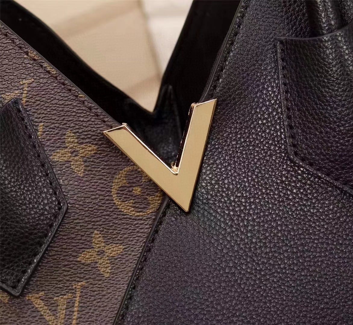 Louis Vuitton Kimono MM Tote Bag Monogram Canvas Black For Women, Women’s Handbag Shoulder Bags 15.4in/39cm