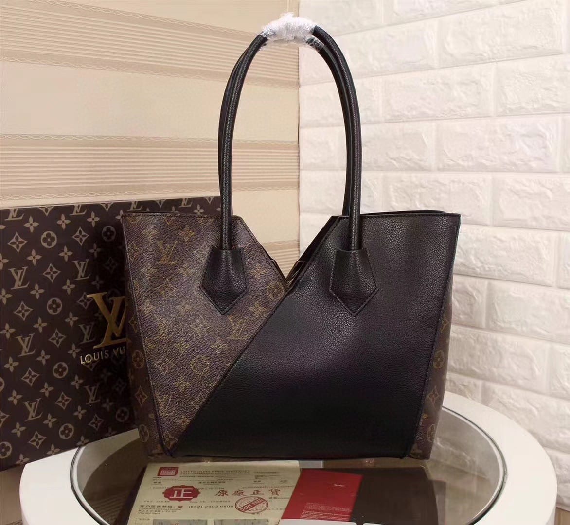 Louis Vuitton Kimono MM Tote Bag Monogram Canvas Black For Women, Women’s Handbag Shoulder Bags 15.4in/39cm