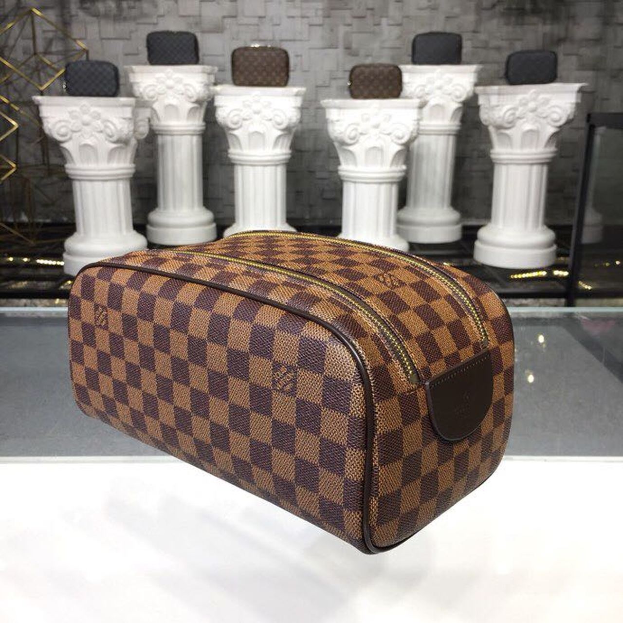 Louis Vuitton King Size Toiletry Damier Ebene Canvas For Women, Women’s Bags, Travel Bags 11in/28cm