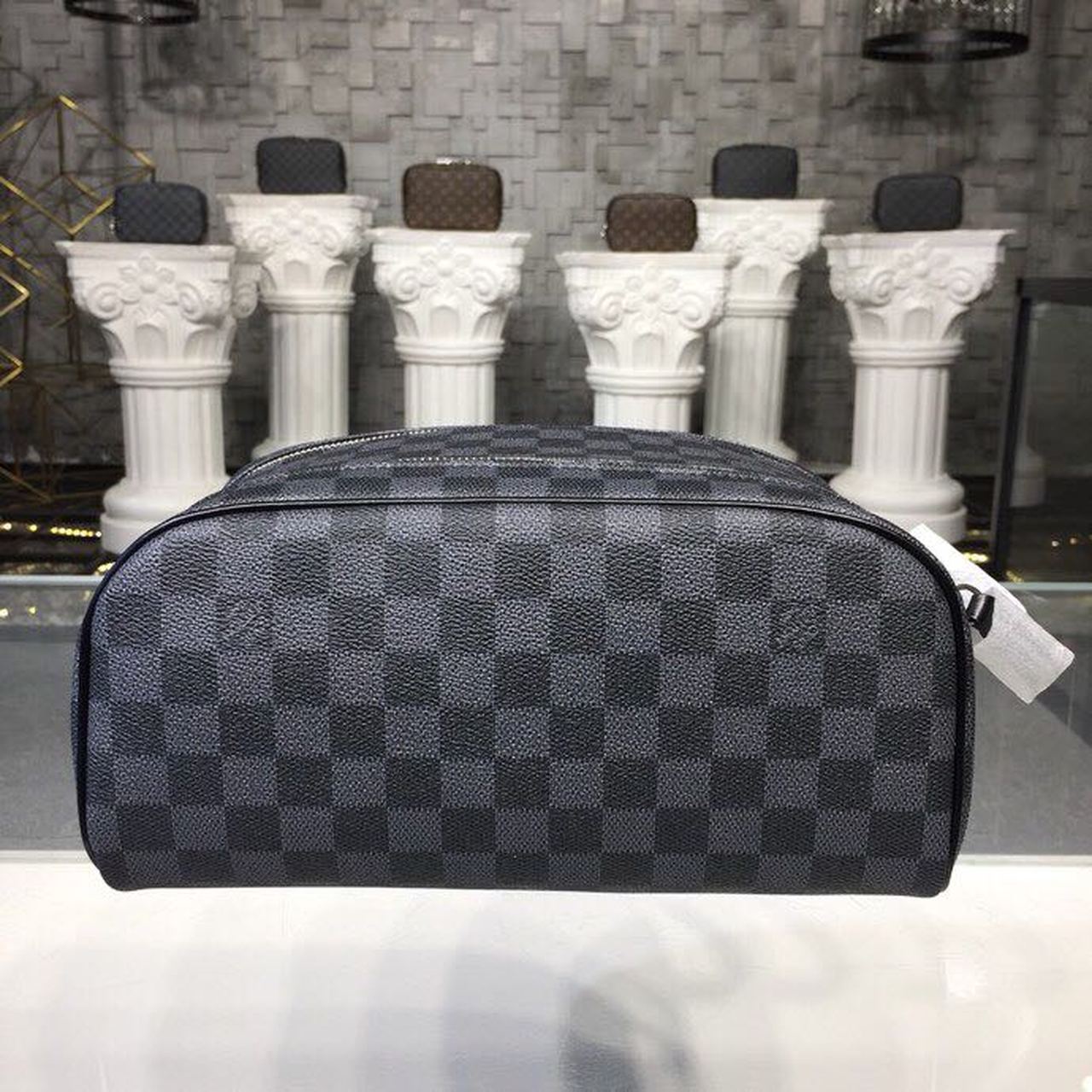 Louis Vuitton King Size Toiletry Damier Graphite Canvas For Women, Women’s Bags, Travel Bags 11in/28cm LV
