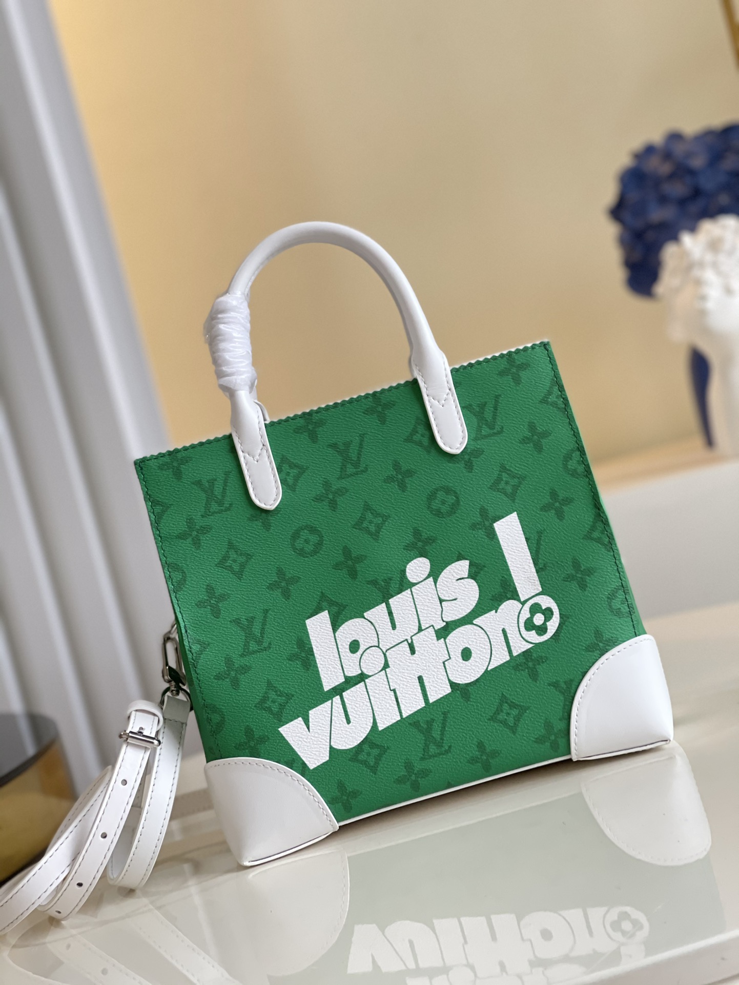 Louis Vuitton Litter Bag Vintage Monogram Canvas Green By Virgil Abloh For Men, Men’s Bags, Shoulder And Crossbody Bags 9.4in/24cm