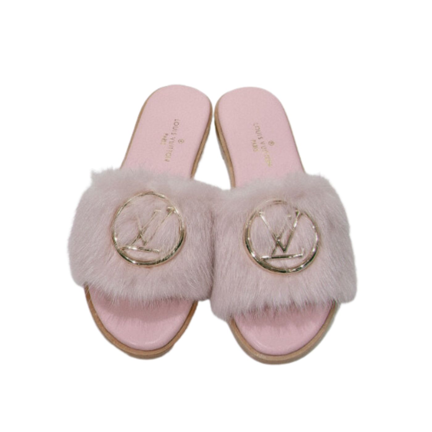 Louis Vuitton Lock It Flat Mule Light Pink For Women