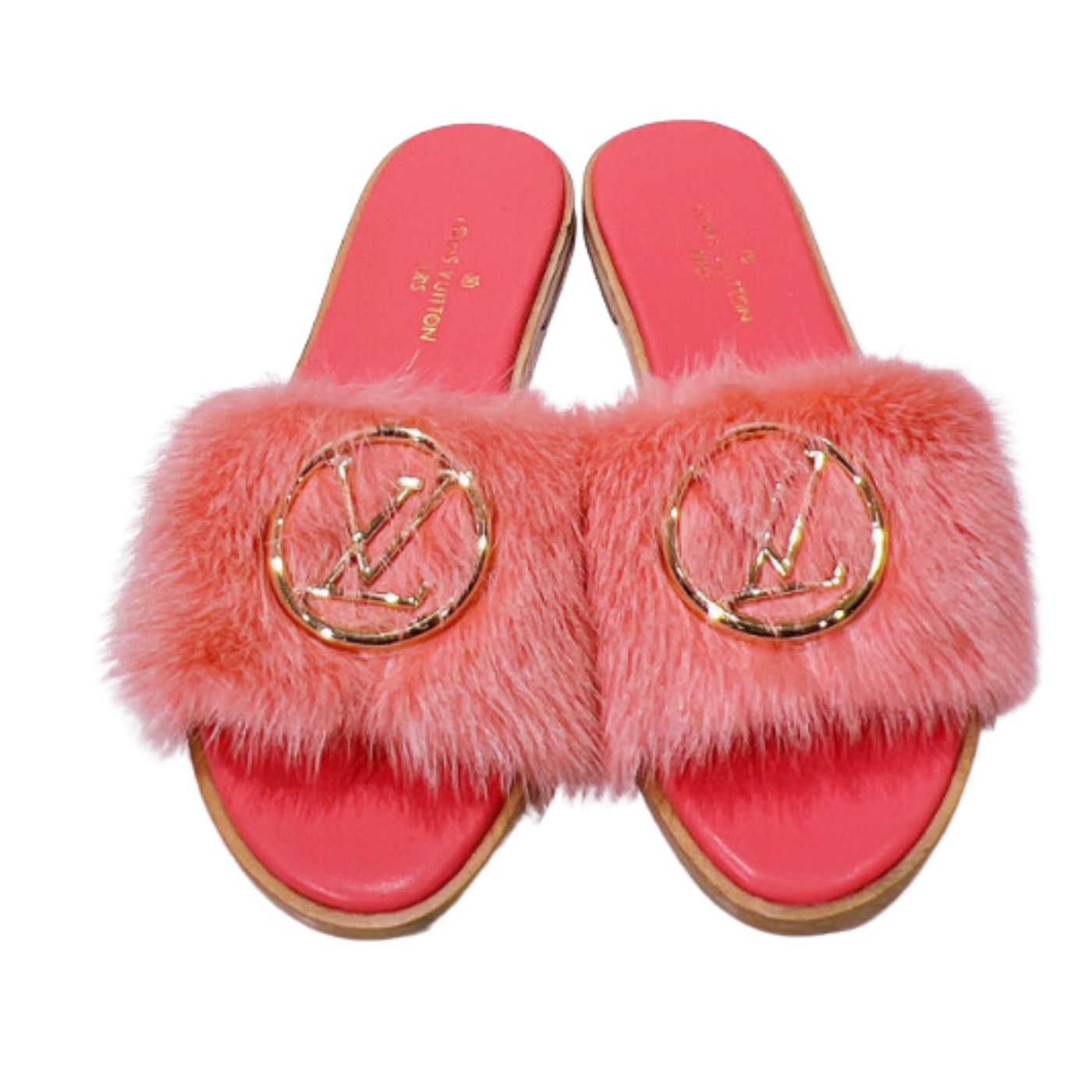 Louis Vuitton Lock It Flat Mule Pink For Women – ougold