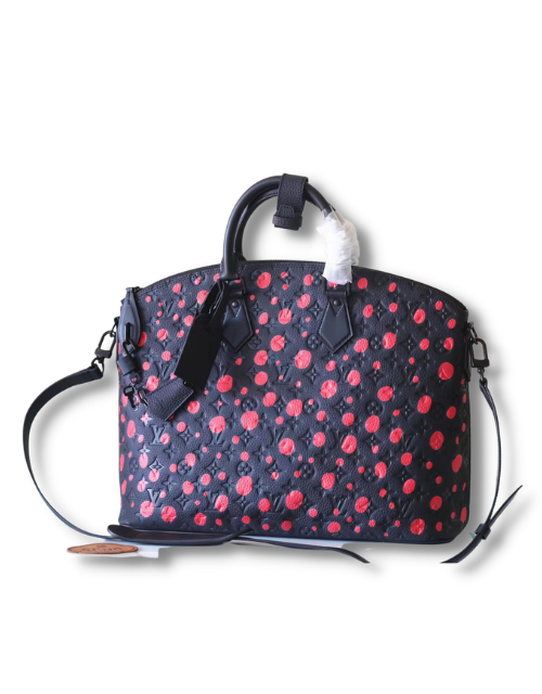 Louis Vuitton Lock It Monogram Pattern Black For Women 17.3in/44cm