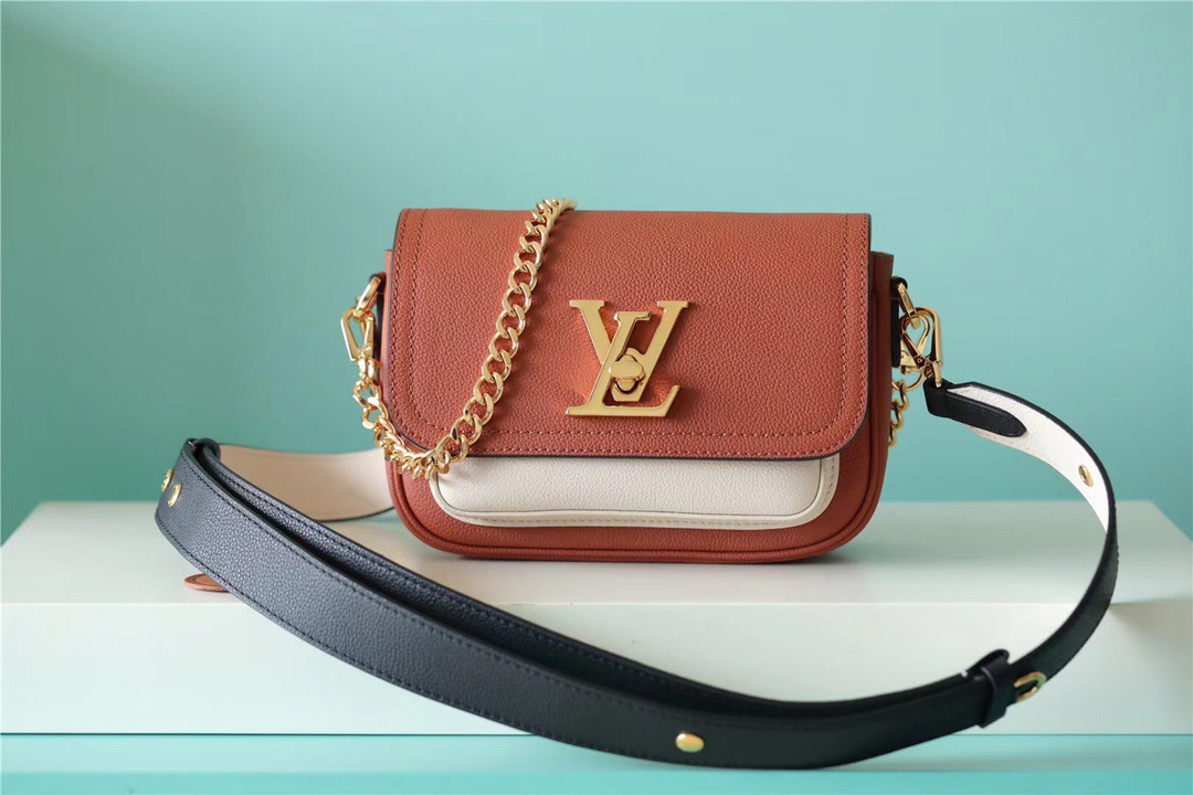Louis Vuitton Lockme Tender Chataigne Brown For Women, Women’s Handbags, Shoulder And Crossbody Bags 7.5in/19cm LV 