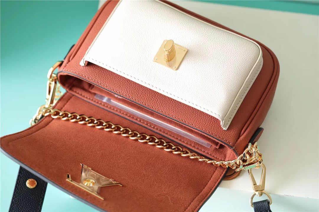 Louis Vuitton Lockme Tender Chataigne Brown For Women, Women’s Handbags, Shoulder And Crossbody Bags 7.5in/19cm LV 