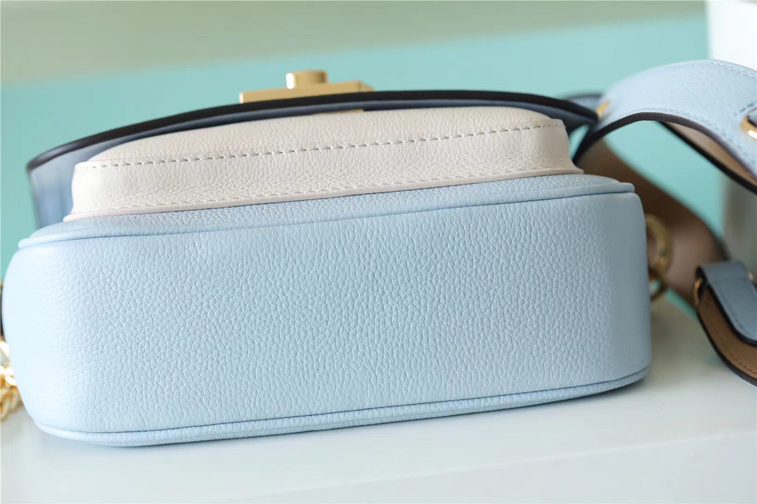 Louis Vuitton Lockme Tender Light Blue For Women, Women’s Handbags, Shoulder And Crossbody Bags 7.5in/19cm LV