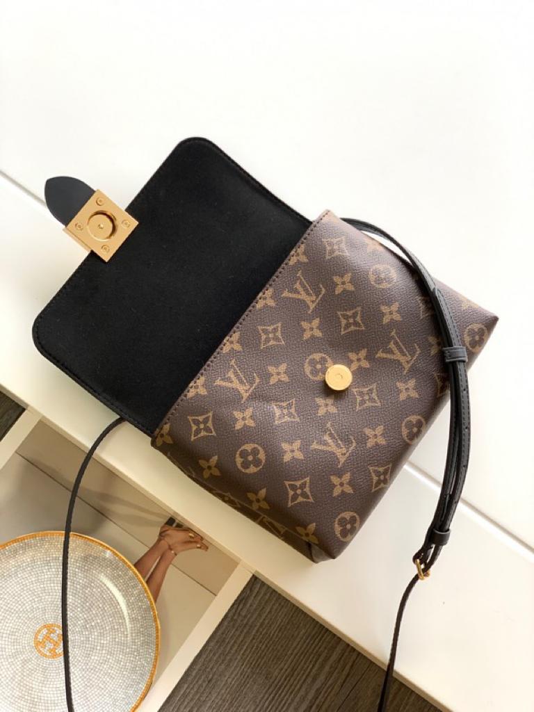Louis Vuitton Locky BB Monogram Canvas Black For Women, Women’s Handbags, Shoulder And Crossbody Bags 7.9in/20cm
