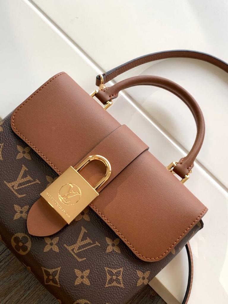 Louis Vuitton Locky BB Monogram Canvas Caramel Brown For Women, Women’s Handbags, Shoulder And Crossbody Bags 7.9in/20cm