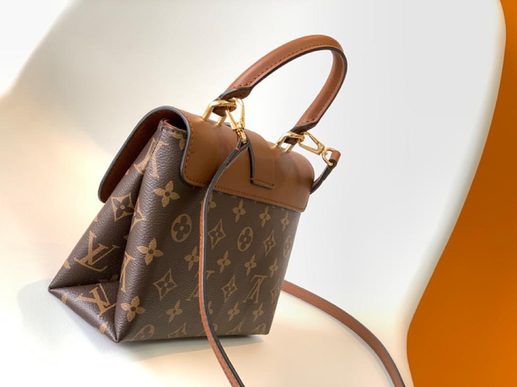 Louis Vuitton Locky BB Monogram Canvas Caramel Brown For Women, Women’s Handbags, Shoulder And Crossbody Bags 7.9in/20cm