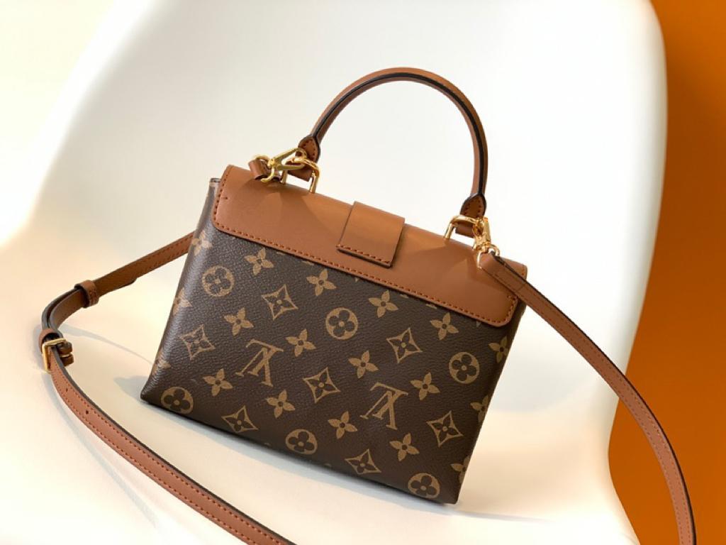 Louis Vuitton Locky BB Monogram Canvas Caramel Brown For Women, Women’s Handbags, Shoulder And Crossbody Bags 7.9in/20cm
