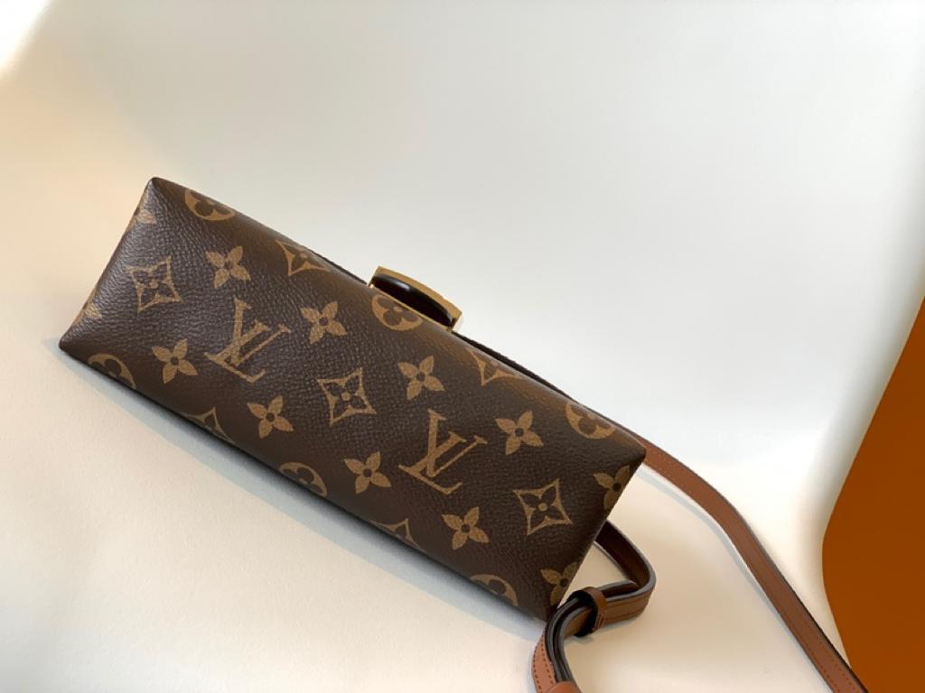 Louis Vuitton Locky BB Monogram Canvas Caramel Brown For Women, Women’s Handbags, Shoulder And Crossbody Bags 7.9in/20cm