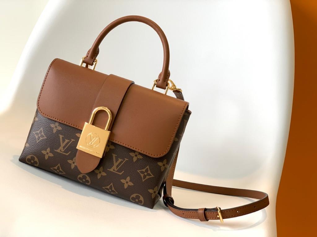 Louis Vuitton Locky BB Monogram Canvas Caramel Brown For Women, Women’s Handbags, Shoulder And Crossbody Bags 7.9in/20cm
