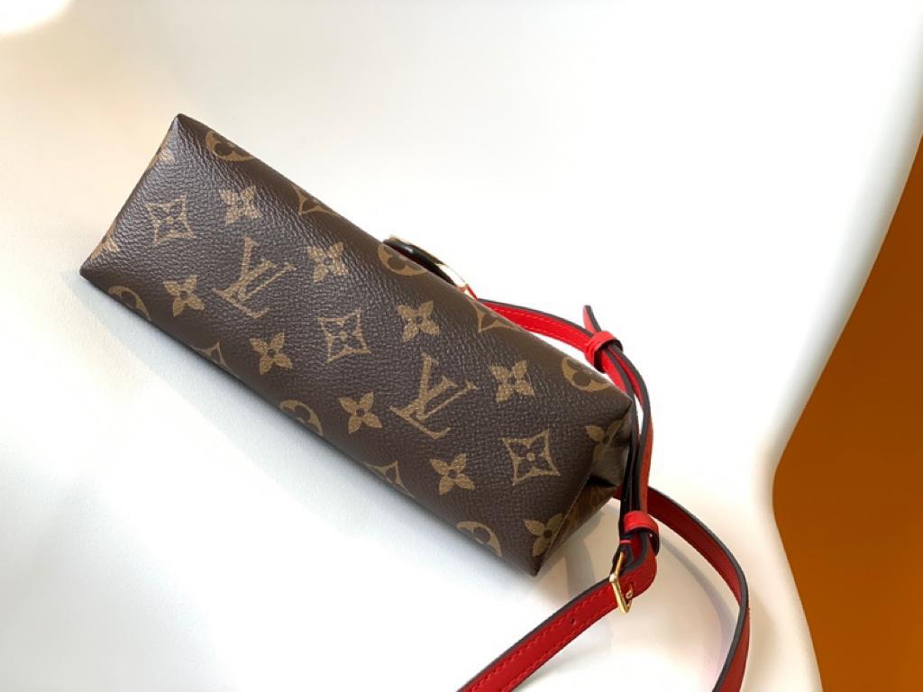 Louis Vuitton Locky BB Monogram Canvas Red For Women, Women’s Handbags, Shoulder And Crossbody Bags 7.9in/20cm