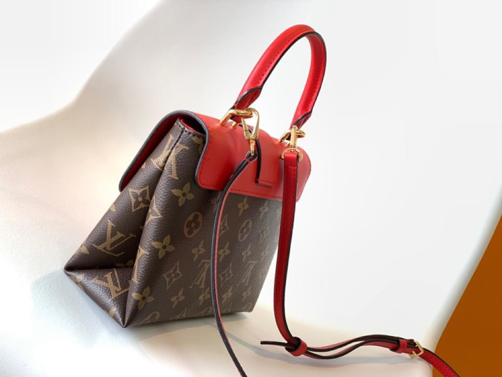 Louis Vuitton Locky BB Monogram Canvas Red For Women, Women’s Handbags, Shoulder And Crossbody Bags 7.9in/20cm