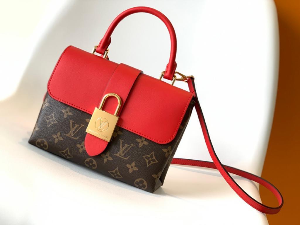 Louis Vuitton Locky BB Monogram Canvas Red For Women, Women’s Handbags, Shoulder And Crossbody Bags 7.9in/20cm