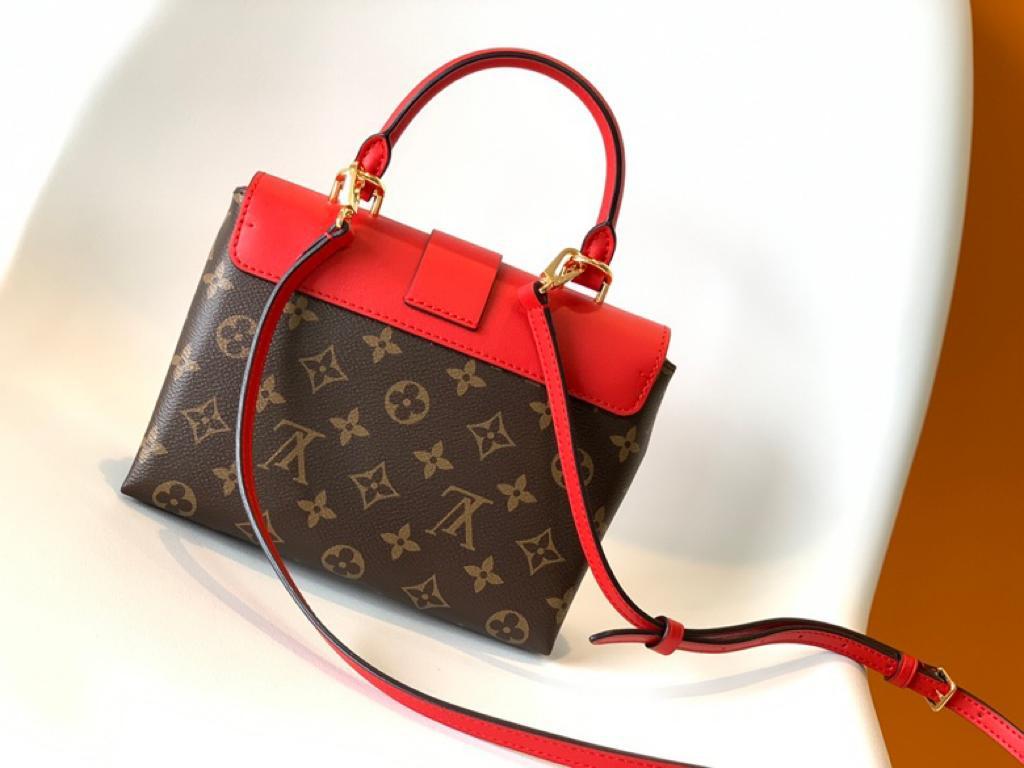 Louis Vuitton Locky BB Monogram Canvas Red For Women, Women’s Handbags, Shoulder And Crossbody Bags 7.9in/20cm