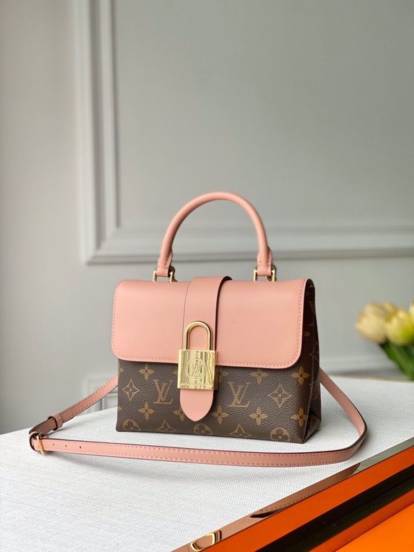 Louis Vuitton Locky BB Monogram Canvas Rose Poudre Pink For Women, Women’s Handbags, Shoulder And Crossbody Bags 7.9in/20cm