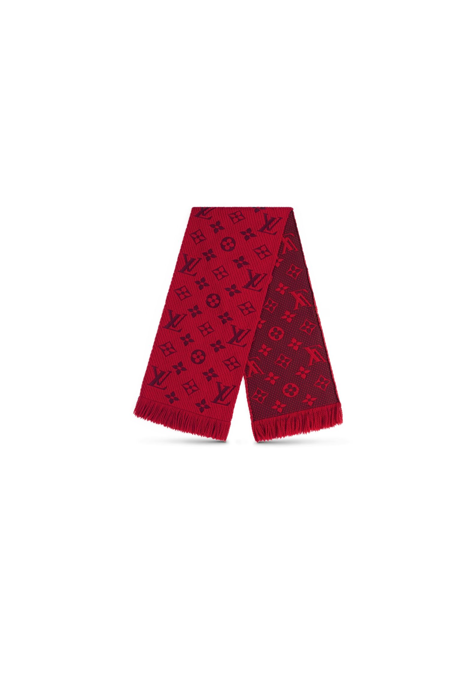 Louis Vuitton Logomania Scarf Red For Women M72432