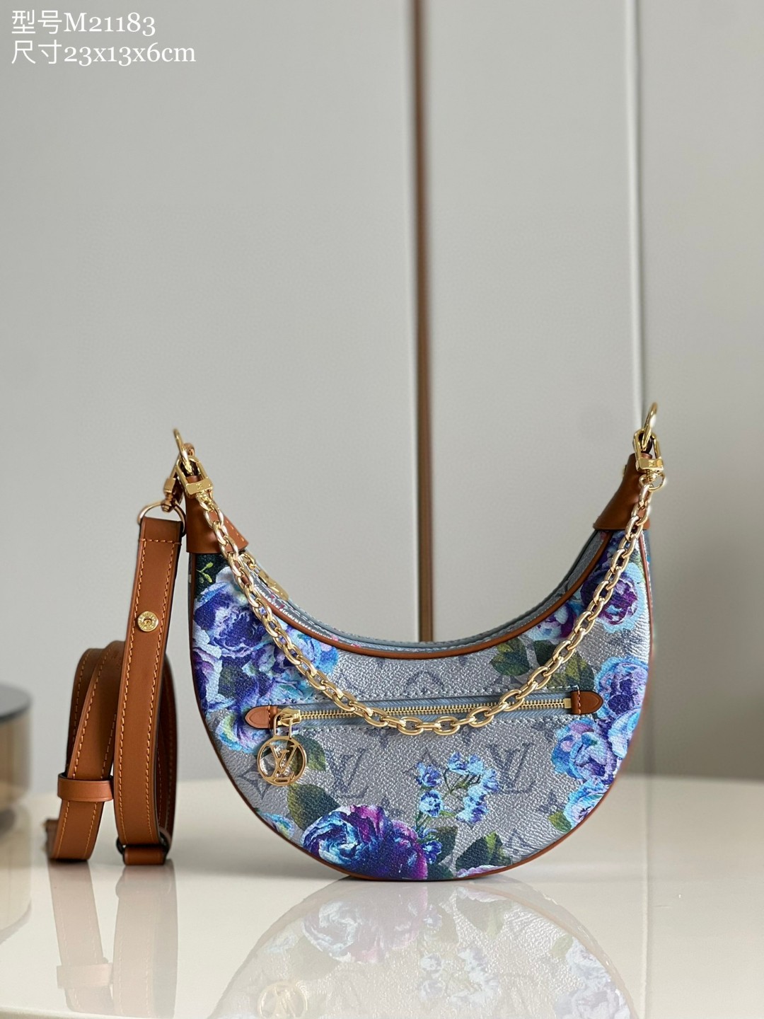 Louis Vuitton Loop Half-Moon Baguette Bag Multicolor For Women, Women’s Handbags, Shoulder Bags And Crossbody Bags 9.1in/23cm LV